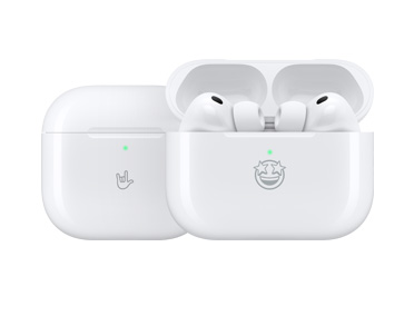 An AirPods Pro 3 case with engraving