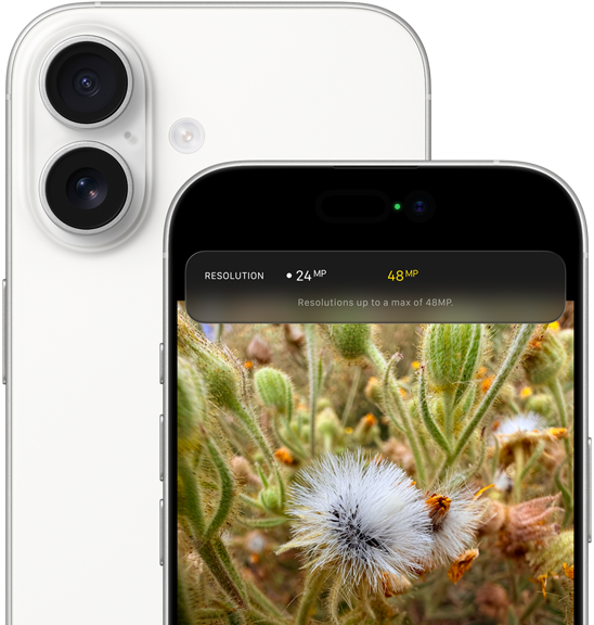 iPhone 17, Rückseite, gerundete Ecken, Dual Fusion Kamera-System oben links, Weiß, Vorderseite, Dynamic Island, gerundete Ecken
